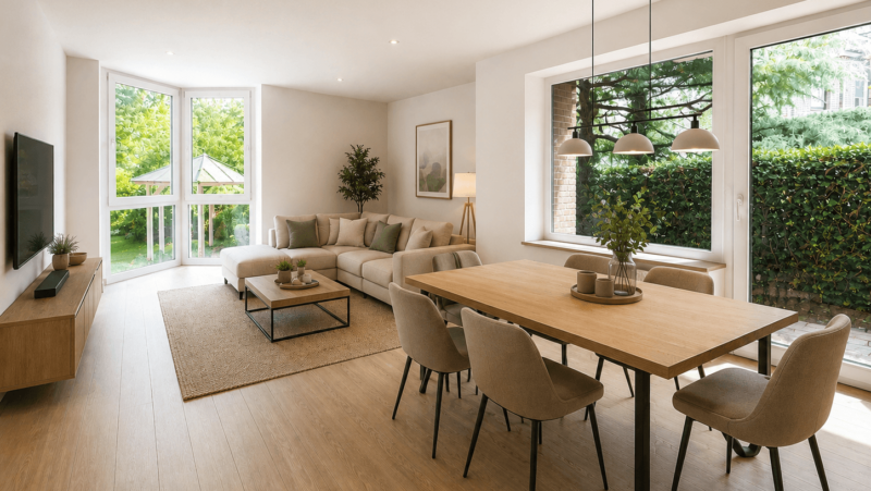 Attraktive 3-Zimmer-Wohnung mit Gartenanteil und Carport in Springe Zentrum, 31832 Springe, Erdgeschosswohnung